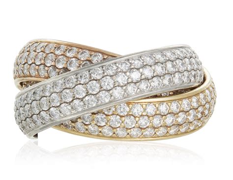 trinity ring cartier diamonds|trinity ring cartier price.